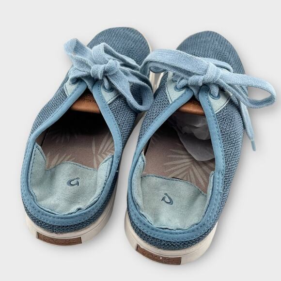 OLUKAI Sneakers, Pehuea Li, Blue, Size 8.5 lace up slip on convertible style - Picture 6 of 8